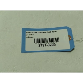 2018-2019 AUDI S5 SPORTBACK REAR BUMPER REINFORCEMENT IMPACT BAR OEM