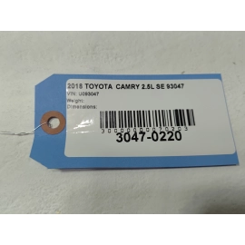 2018-24 Toyota Camry Rear Passenger Side Door Shell Cover Panel OEM Black *218*