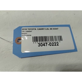 2018-24 Toyota Camry Front Right Passenger Side Door Shell Panel OEM Black *218*