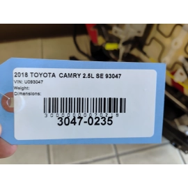 2018 Toyota Camry SE Front Right Passenger Side Seat Assembly Leather Red OEM