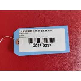 2018 Toyota Camry Rear Second Row Seat Cushion Pad w/Cover Leather Red OEM