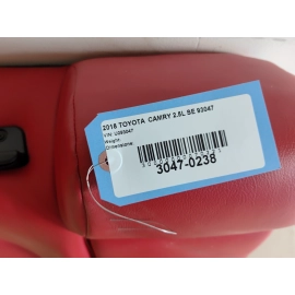 2018 Toyota Camry Rear Passenger Side Upper Back Seat w/Armrest Leather Red OEM