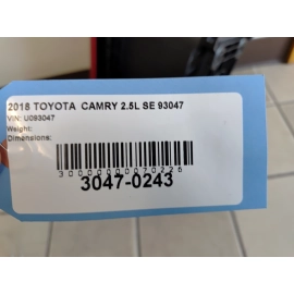 2018-2020 Toyota Camry Center Console Storage Box w/Armrest Leather Red OEM