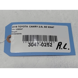 2018-2024 TOYOTA CAMRY  REAR BUMPER LEFT DRIVER SIDE MOUNT SUPPORT BRACKET OEM
