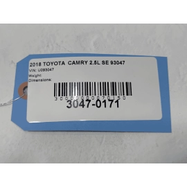 TOYOTA CAMRY 2018 2.5L BRAKE BOOSTER VACUUM HOSE TUBE PIPE LINE OEM