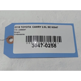 2018-2024 TOYOTA CAMRY SE FWD FUEL GAS TANK FILLER NECK HOSE PIPE OEM
