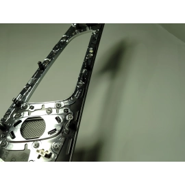 AUDI A6 S6 REAR LEFT DRIVER SIDE DOOR PANEL BLACK COVER TRIM BROWN 2012-2018 OEM