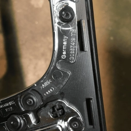 AUDI A6 S6 REAR LEFT DRIVER SIDE DOOR PANEL BLACK COVER TRIM BROWN 2012-2018 OEM