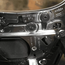 AUDI A6 S6 REAR LEFT DRIVER SIDE DOOR PANEL BLACK COVER TRIM BROWN 2012-2018 OEM