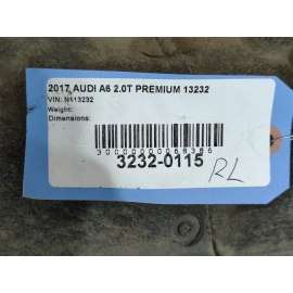 2016-2018 AUDI A6 QUATTRO REAR LEFT DRIVER SIDE FENDER LINER SPLASH SHIELD OEM