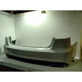 2016-2018 Audi A6 Quattro Rear Bumper w/Park Sensor White *S9R* OEM