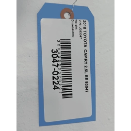 TOYOTA CAMRY 2018 - 2020 DASH DASHBOARD INSTRUMENT PANEL OEM BLACK