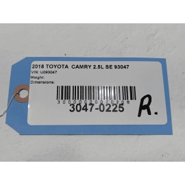 TOYOTA CAMRY REAR BUMPER ABSORBER 2018-2024 OEM