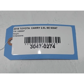 TOYOTA CAMRY UNDER FRONT BUMPER SPLASH SHIELD COVER 2018-2024 OEM