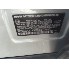 2016-2022 BMW X1 F48 XDRIVE FRONT RIGHT PASSENGER SIDE SEAT BACK COVER OEM