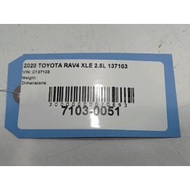 2019-2024 TOYOTA RAV4 REAR RIGHT SIDE DOOR WINDOW CORNER VENT FIXED GLASS OEM