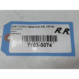 2019-2024 TOYOTA RAV4 REAR RIGHT PASSENGER SIDE DOOR BODY WEATHERSTRIP SEAL OEM