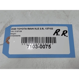 2019-2024 TOYOTA RAV4 REAR PASSENGER SIDE DOOR WINDOW GLASS RUN CHANNEL SEAL OEM