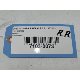 2019-2024 TOYOTA RAV4 REAR RIGHT PASSENGER SIDE DOOR WINDOW BELT MOLDING OEM 2019-2024 TOYOTA RAV4 REAR RIGHT PASSENGER SIDE DOOR WINDOW BELT MOLDING OEM