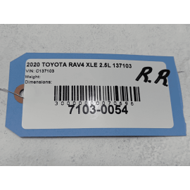 2019-2024 TOYOTA RAV4 REAR RIGHT PASSENGER SIDE DOOR PANEL TRIM HANDLE COVER OEM