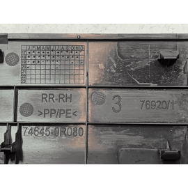 2019-2024 TOYOTA RAV4 REAR RIGHT PASSENGER SIDE DOOR PANEL TRIM HANDLE COVER OEM