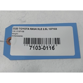 2019-2020 TOYOTA RAV4 REAR LEFT DRIVER SIDE DOOR SHELL PANEL 040 OEM