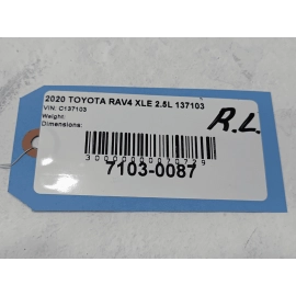 2019-2024 TOYOTA RAV4 REAR LEFT DRIVER SIDE DOOR PROTECTOR OEM