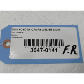 2018-2025 TOYOTA OEM CAMRY FRONT RIGHT PASSENGER SIDE DOOR WINDOW BELT MOLDING