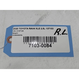 2019-2024 TOYOTA RAV4 REAR LEFT DRIVER SIDE DOOR REARWARD WEATHERSTRIP SEAL OEM