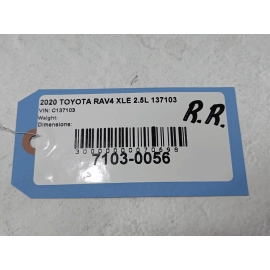 2019-2024 TOYOTA RAV4 REAR PASSENGER SIDE DOOR REARWARD WEATHERSTRIP SEAL OEM