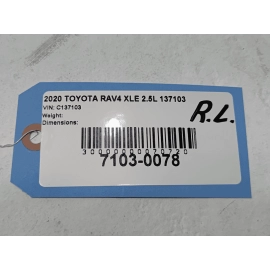 2019-2024 TOYOTA RAV4 REAR LEFT DRIVER SIDE DOOR SEAL BELT OEM