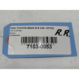 2019-2024 TOYOTA RAV4 REAR RIGHT DOOR WINDOW INNER BELT WEATHERSTRIP SEAL OEM