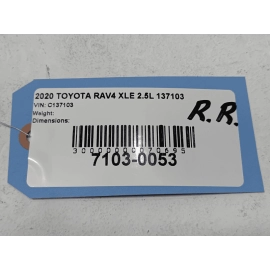 2019-2024 TOYOTA RAV4 REAR RIGHT DOOR WINDOW INNER BELT WEATHERSTRIP SEAL OEM