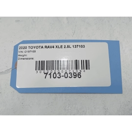2019-2024 Toyota RAV4 Inlet HVAC Heater Hose OEM