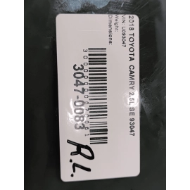 TOYOTA CAMRY 2018-2024 REAR LEFT DRIVER SIDE QUARTER WINDOW GLASS OEM