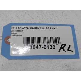 2018-2024 TOYOTA CAMRY REAR LEFT DRIVER SIDE DOOR WINDOW BELT MOLDING OEM