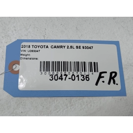 TOYOTA CAMRY 2018 FRONT RIGHT PASSENGER SIDE DOOR WIRE WIRING HARNESS OEM TOYOTA CAMRY 2018 FRONT RIGHT PASSENGER SIDE DOOR WIRE WIRING HARNESS OEM