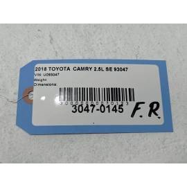 2018-2025 TOYOTA CAMRY FRONT PASSENGER SIDE EXTERIOR OUTER DOOR HANDLE *218* OEM
