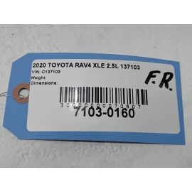 2019-2024 TOYOTA RAV4 FRONT PASSENGER DOOR WINDOW INNER WEATHERSTRIP SEAL OEM