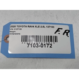 2019-2022 TOYOTA RAV4 FRONT RIGHT PASSENGER SIDE DOOR WIRE HARNESS OEM 2019-2022 TOYOTA RAV4 FRONT RIGHT PASSENGER SIDE DOOR WIRE HARNESS OEM