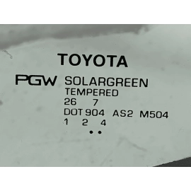 2018-2024 TOYOTA CAMRY REAR LEFT DRIVER SIDE QUARTER WINDOW GLASS OEM
