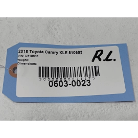 2018-2025 TOYOTA CAMRY  REAR DRIVER SIDE DOOR WINDOW INNER WEATHERSTRIP SEAL OEM