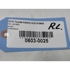 2018-2024 TOYOTA CAMRY REAR LEFT DRIVER SIDE DOOR ON BODY WEATHERSTRIP SEAL OEM