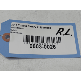 2018 TOYOTA CAMRY REAR LEFT DRIVER SIDE  INTERIOR DOOR PANEL TRIM COVER OEM