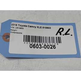 2018 TOYOTA CAMRY REAR LEFT DRIVER SIDE  INTERIOR DOOR PANEL TRIM COVER OEM