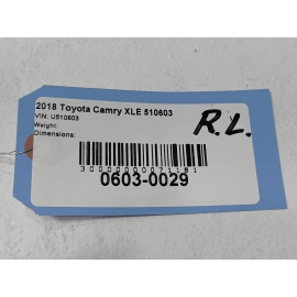 2018-2025 TOYOTA CAMRY REAR DRIVER SIDE DOOR SILL SCUFF PLATE TRIM COVER OEM 2018-2025 TOYOTA CAMRY REAR DRIVER SIDE DOOR SILL SCUFF PLATE TRIM COVER OEM