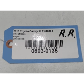 2018-2024 TOYOTA CAMRY XLE REAR RIGHT PASSENGER FENDER LINER SPLASH SHIELD OEM 2018-2024 TOYOTA CAMRY XLE REAR RIGHT PASSENGER FENDER LINER SPLASH SHIELD OEM