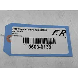 18-2024 TOYOTA CAMRY FRONT PASSENGER SIDE DOOR SILL SCUFF PLATE TRIM COVER OEM