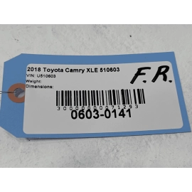 2018-2025 TOYOTA CAMRY FRONT PASSENGER SIDE DOOR BODY WEATHERSTRIP SEAL OEM