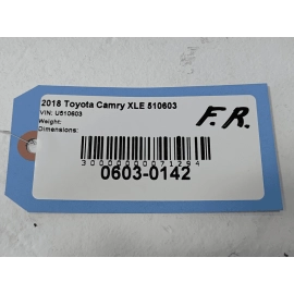 2018-2019 TOYOTA CAMRY FRONT PASSENGER DOOR WINDOW INNER WEATHERSTRIP SEAL OEM